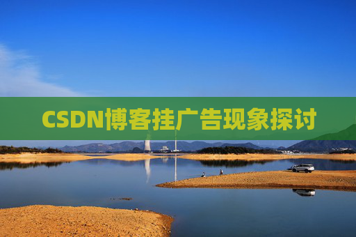 CSDN博客挂广告现象探讨
